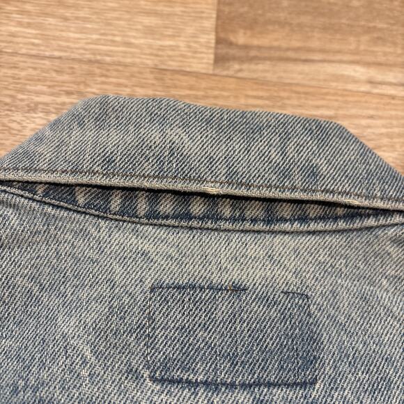 VINTAGE 70s Levis 70505 0217 Denim Jean Jacket USA MADE Coat 38 - Picture 14 of 15